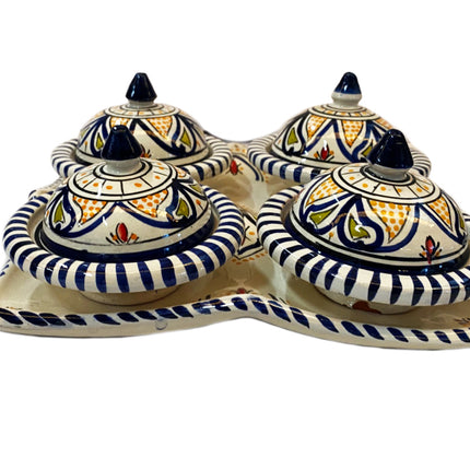 Set met 4 kleine tajine’s