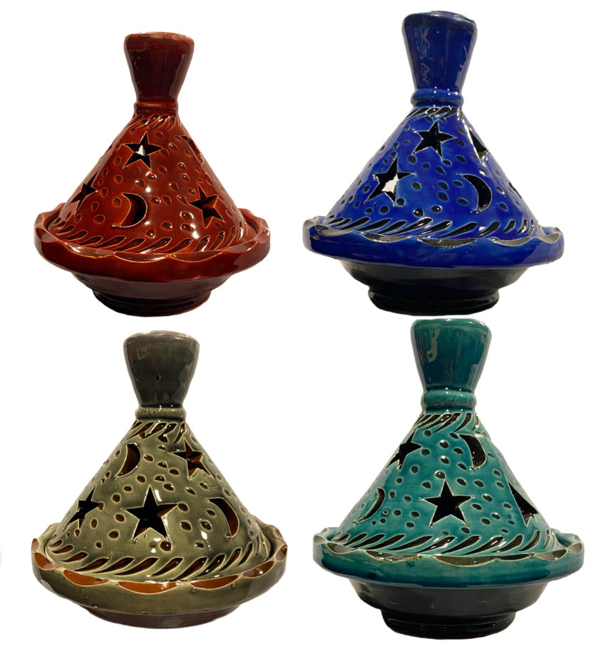 Tajine Photophore lune et étoiles