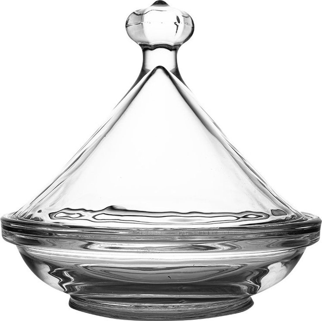 Mini glass tagine transparent