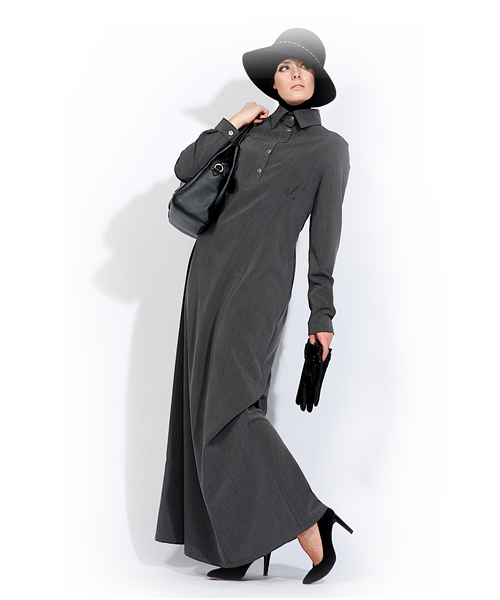 Abaya Gris Foncé