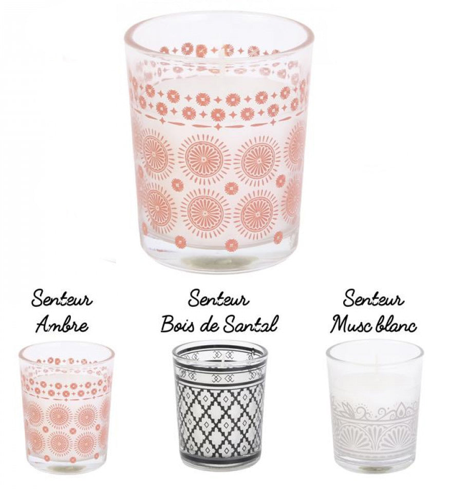 Bougie parfumée en verre Mirage