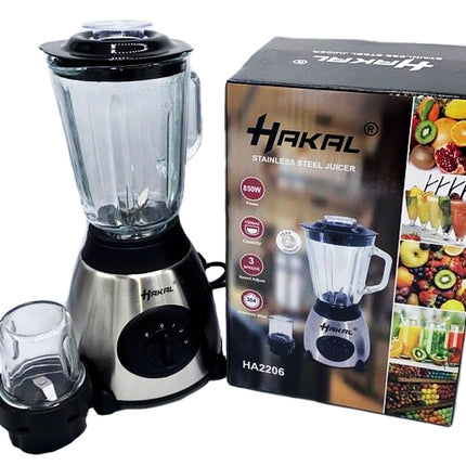 Mixer - 1,5 L - Smoothie-Maker - Glaskrug - Edelstahl + Mini-Mixer