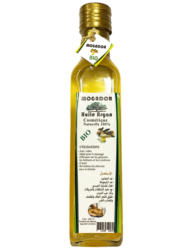 Huile d'Argan Naturelle Mogador - 100% Pure & Bio 250 ML