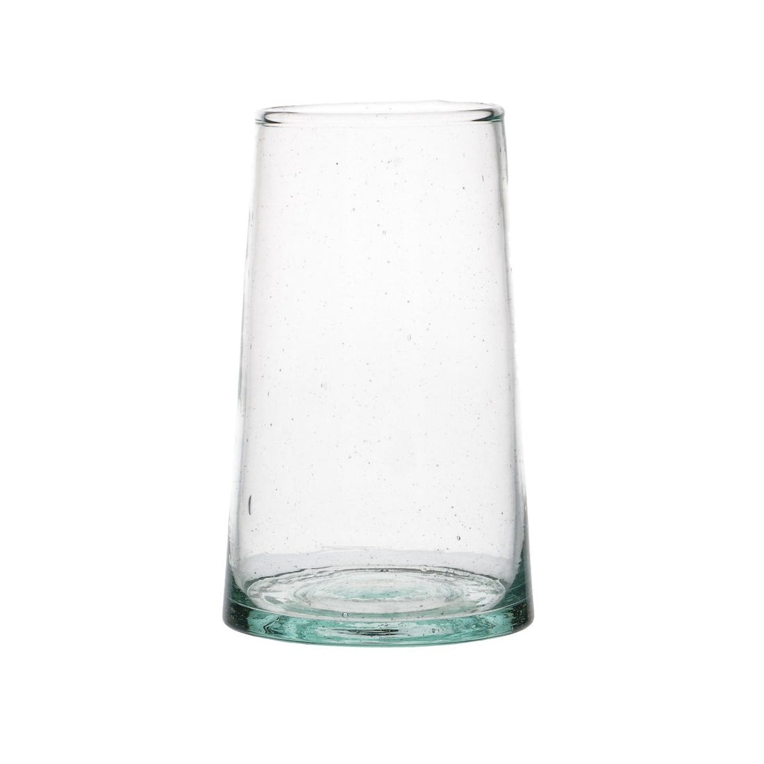 Mondgeblazen waterglazen uit Marokko – handgemaakt glas, 11 cm hoog