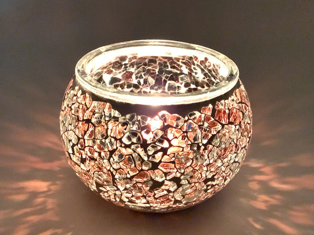 Mosaic tea light holder