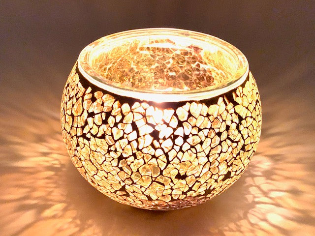 Mosaic tea light holder