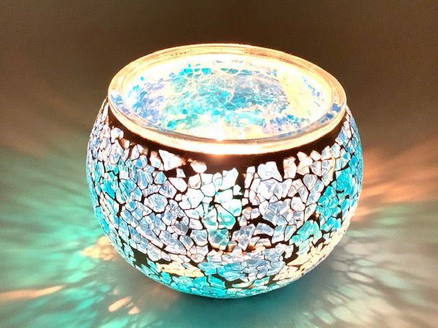 Mosaic tea light holder