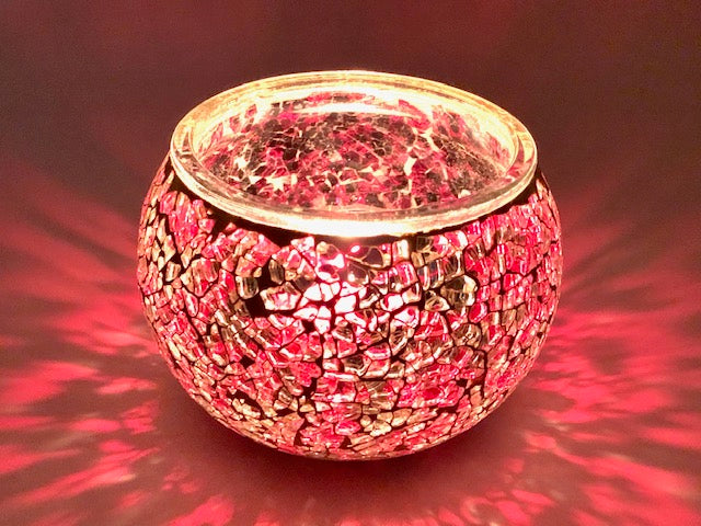 Mosaic tea light holder