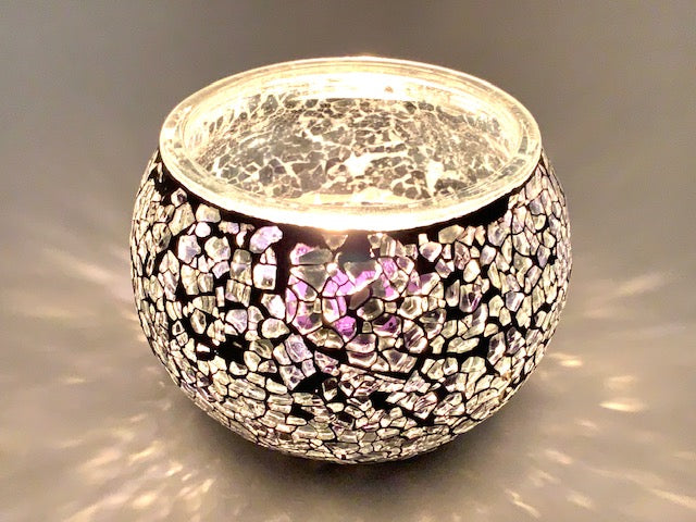 Mosaic tea light holder