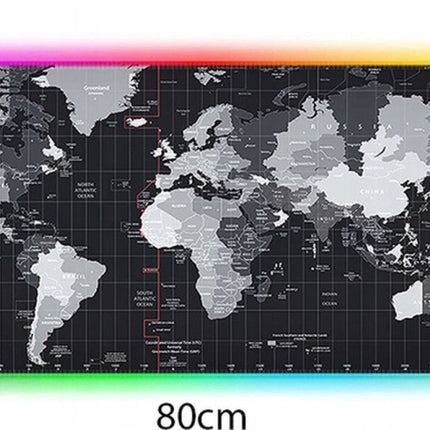 Beleuchtetes XXL LED Gaming Mauspad - Schreibtischunterlage - 80 x 30 cm - Wasserdicht