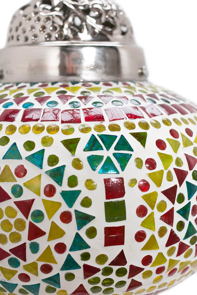 Lampe orientale mosaïque multicolore classique