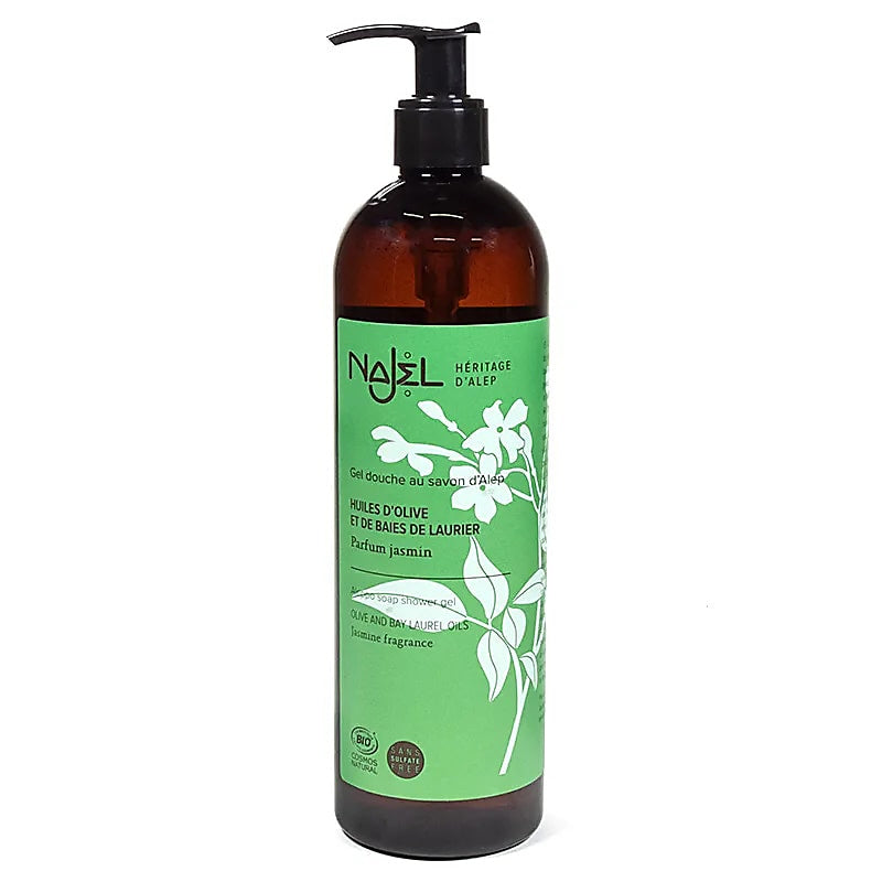 Gel douche d'Alep Najel au parfum de jasmin BIO 500 ml