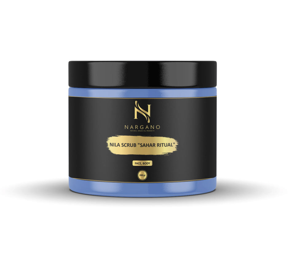 Nargano Nila scrub Sahara Ritual – met nila poeder, arganolie en sheaboter