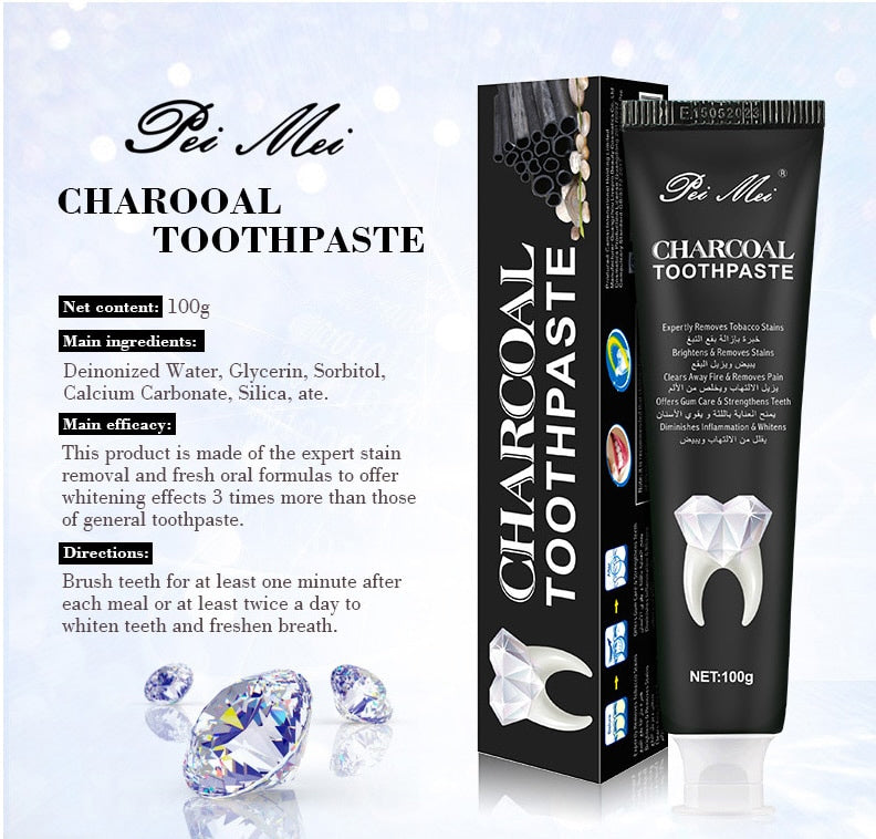 Charcoal Toothpaste - Whitening toothpaste