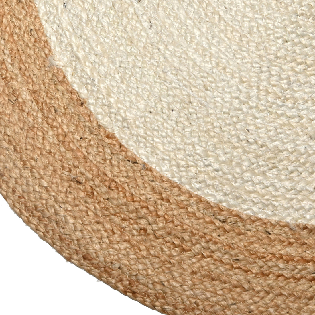 Rond jute vloerkleed Ø 90 cm – handgeweven van 100% jute – foto 2