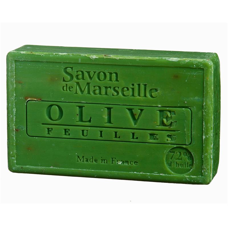 Natural Marseille soap Olive with leaves