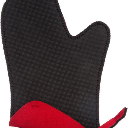 Neopren-Ofenhandschuh schwarz/rot 17,5 x 27,5 cm - Topflappen - Küchenhandschuh