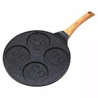 Kinghoff 1666 pannenkoekenpan met gezichtjes – 4 vakken, Ø 26,5 cm – foto 4