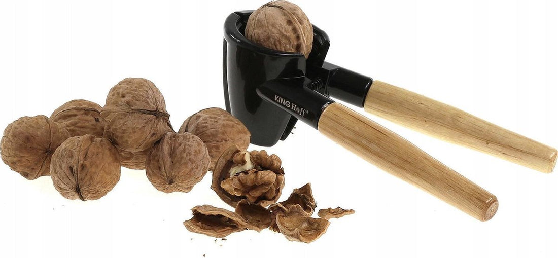 Kinghoff walnotenkraker – notenkraker voor walnoten en hazelnoten, 17,5 cm