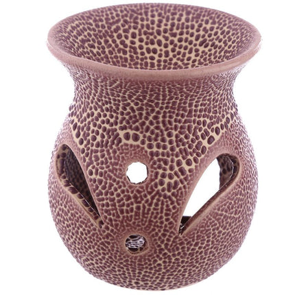 Keramische Oliebrander met Reliëf – 8 cm