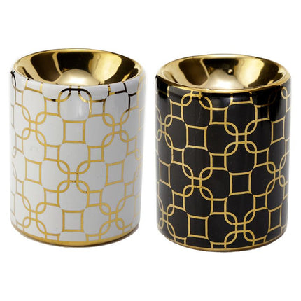 Metallic Gold Keramik Mini Duftlampe