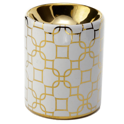 Metallic Gold Keramik Mini Duftlampe