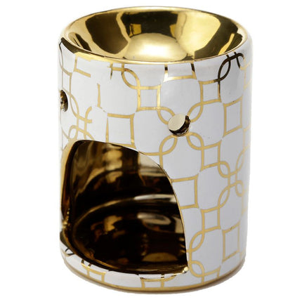 Metallic Gold Keramik Mini Duftlampe