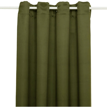 Atmosphera Verdunkelungsvorhänge - 2er Set - B135 x L240 cm - olivgrün