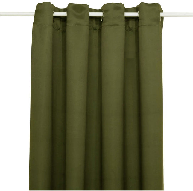 Atmosphera Verdunkelungsvorhänge - 2er Set - B135 x L240 cm - olivgrün