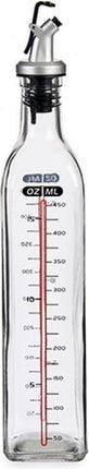 Olijfolie fles met schenktuit - 500ml - Glazen Oliefles