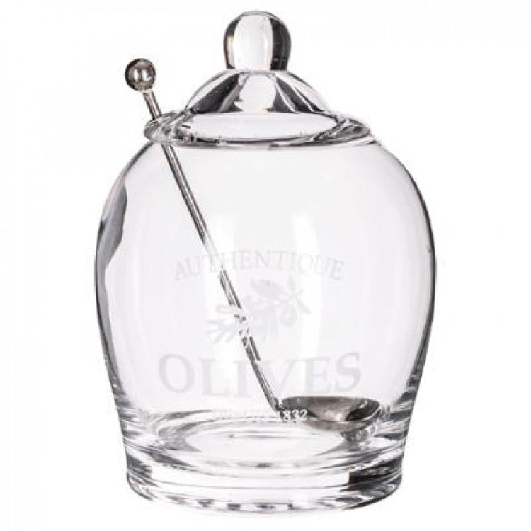 Transparent olive jar 63cl