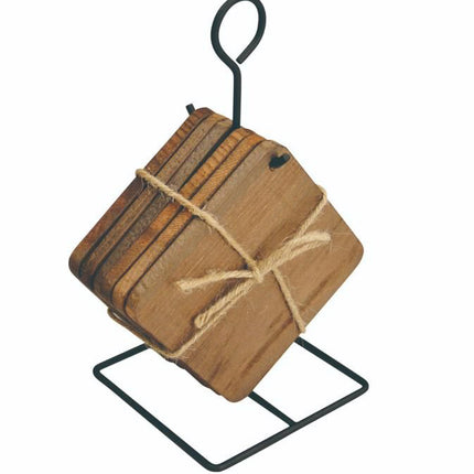 Untersetzer 6 Stück mit Metallrahmen