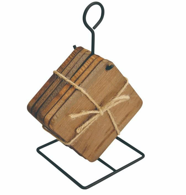 Untersetzer 6 Stück mit Metallrahmen