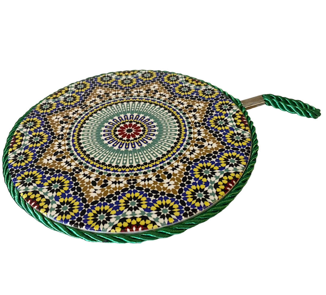 Moroccan ceramic coaster 17 cm