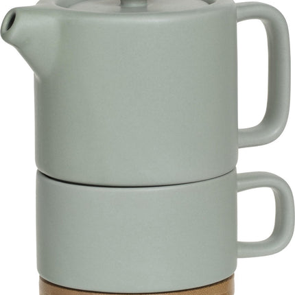 Secret de Gourmet 3-in-1 Teekanne + Tasse + Untertasse Keramik