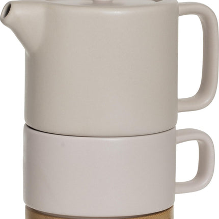 Secret de Gourmet 3-in-1 Teekanne + Tasse + Untertasse Keramik