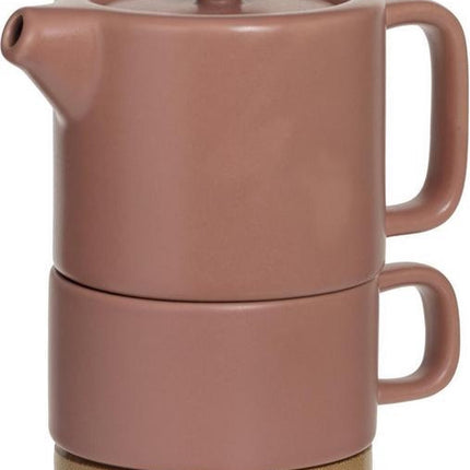 Secret de Gourmet 3-in-1 Teekanne + Tasse + Untertasse Keramik