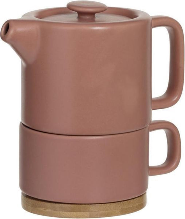 Secret de Gourmet 3 in 1 Theepot + Kopje + Onderzetter Keramiek