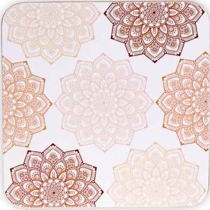 Mandala Onderzetters Roze