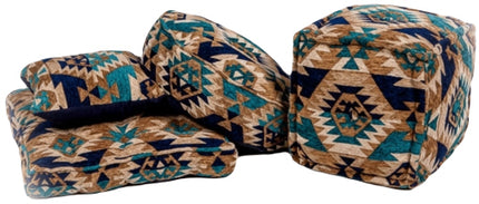 Kelim Oosterse vloerkussen blauw