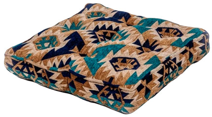Kelim Oosterse vloerkussen blauw