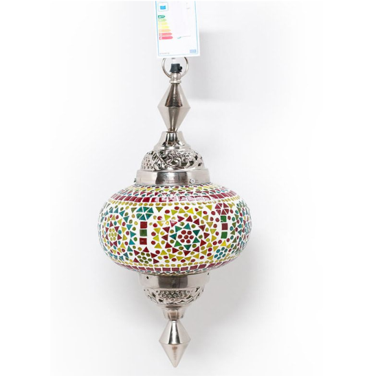 Lampe orientale mosaïque multicolore classique