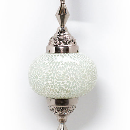 Mosaiklampe Gaya transparent/weiß