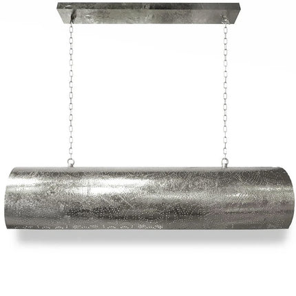 Orientalische Hängelampe Filigran horizontal Vintage Silber