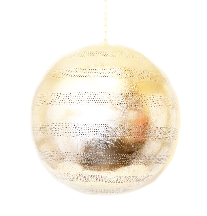 Suspension orientale style filigrane - boule - argent