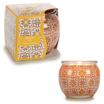 Orientalische Teekerze im Glas