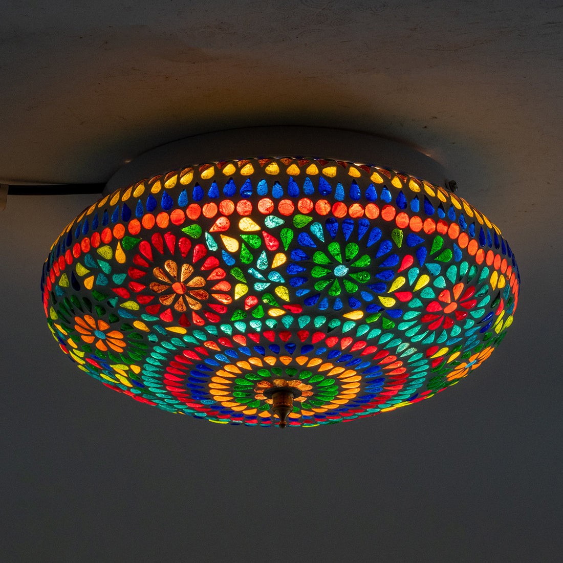 Oriental mosaic ceiling lamp 26 cm