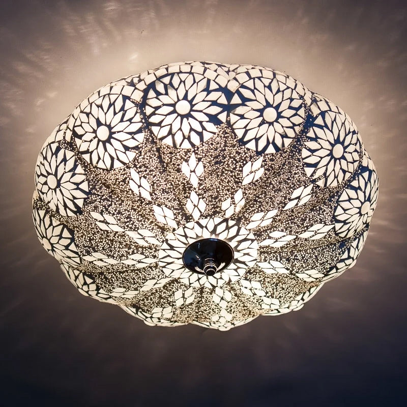 Plafonnier mosaïque oriental transparent