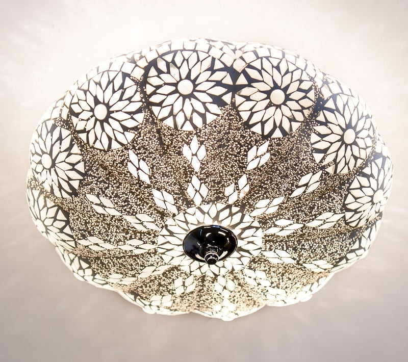 Plafonnier mosaïque oriental transparent