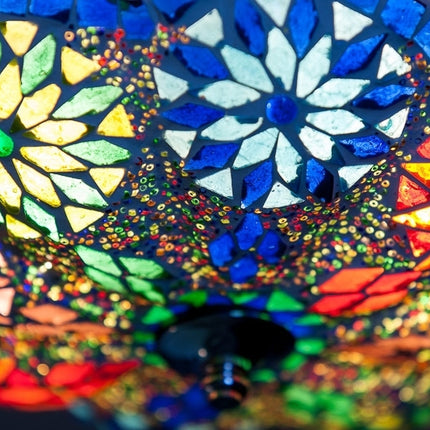 Orientalische Mosaik Deckenleuchte Melonenperlen
